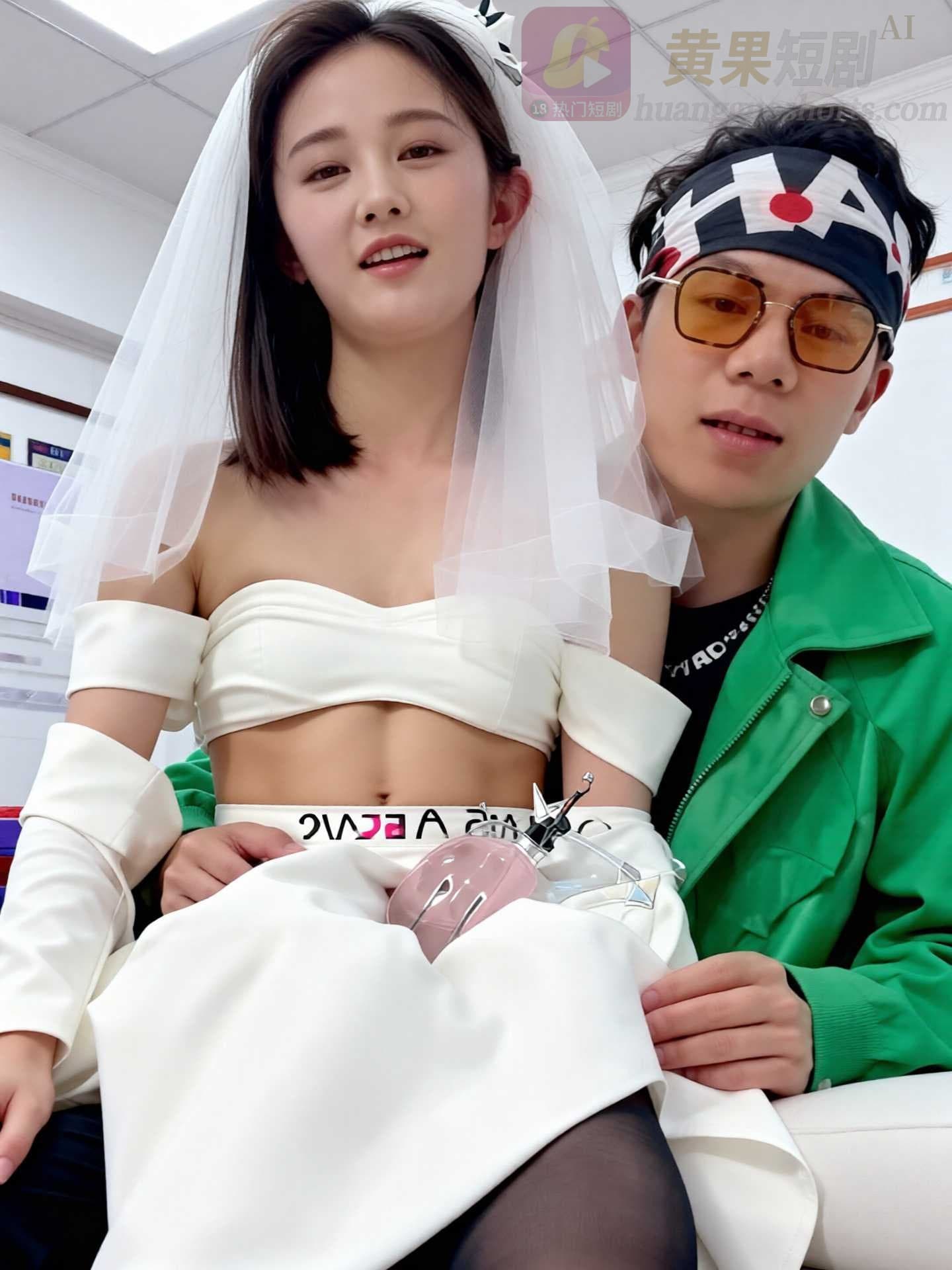 AI换脸 李一桐 背着自己老公身穿婚纱被大屌猛男暴插淫叫口交调教视频流出