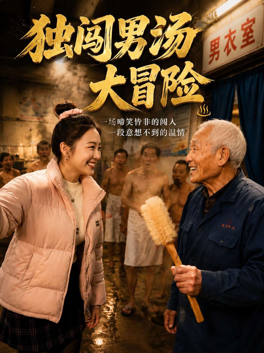 搓澡大爷